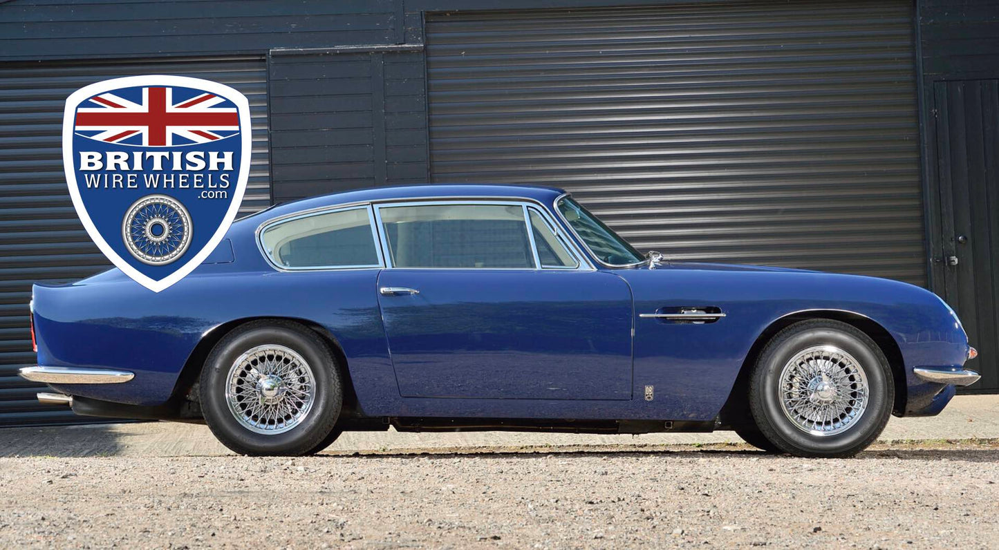 15"x6" 72 Spoke Chrome Tubeless - Aston Martin DB5 DB6 MWS