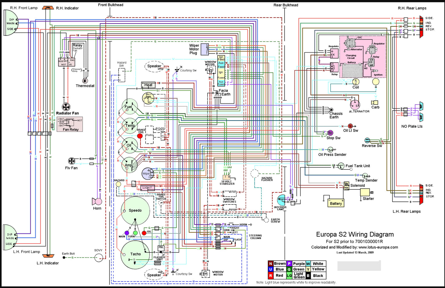 Lotus Europa S2 Wiring Diagram