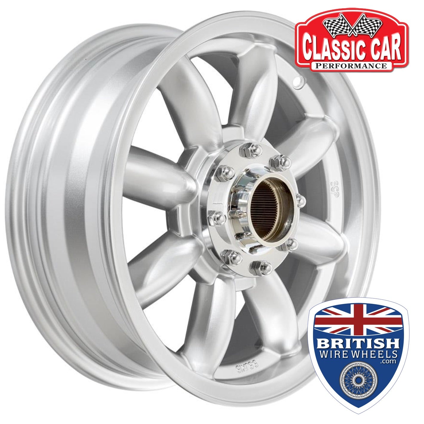 15"x 5.5" Minilite Reproduction Alloy Wheels - Austin Healey / MG / Triumph