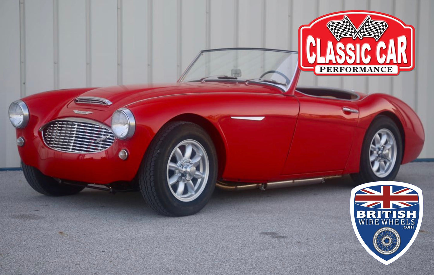 15"x 5.5" Minilite Reproduction Alloy Wheels - Austin Healey / MG / Triumph