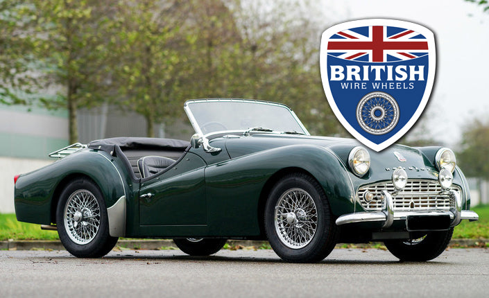 Moss Motors Dayton Dunlop MWS Triumph 15x4.5 60 Spoke Chrome TUBELESS British Wire Wheels