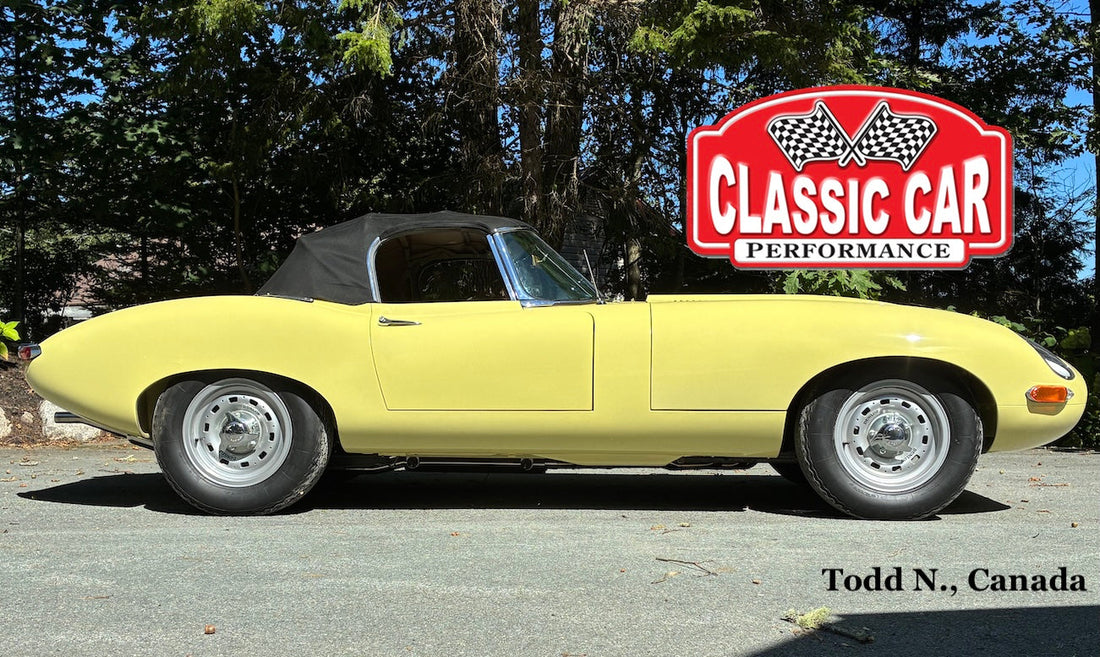 Todd's XKE with XKE Lightweight Style Dunlop Wheels