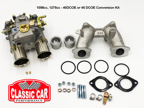 1098cc 1275cc ASeries DCOE Weber Conversion Kit