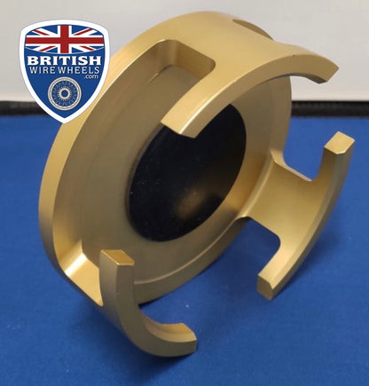 3-Ear 42mm Wire Wheel Knock Off Nuts. (Set of 4)