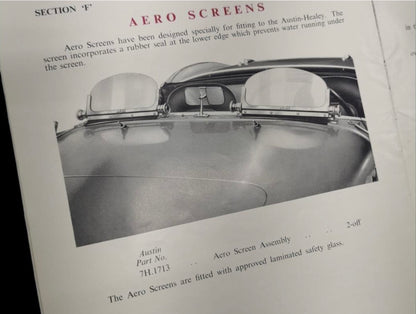 Aeroscreen - "AH" Type (Austin Healey)