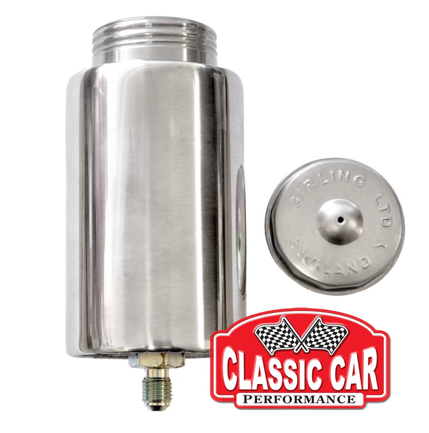 Brake Reservoir Tank and Mounting Strap - Single Supply