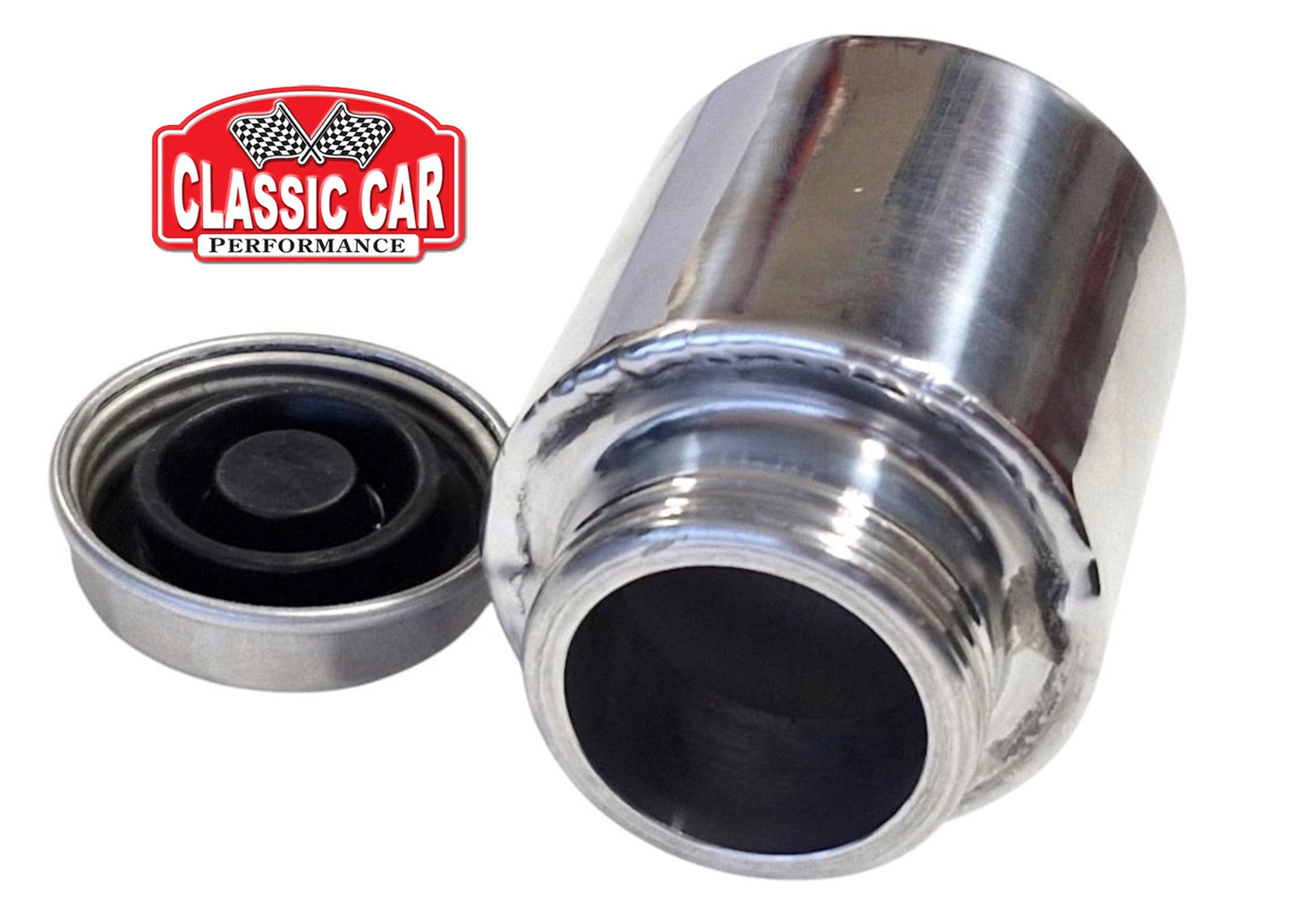 Brake Reservoir Tank and Mounting Strap - Single Supply (Classic OEM Style - Compact)
