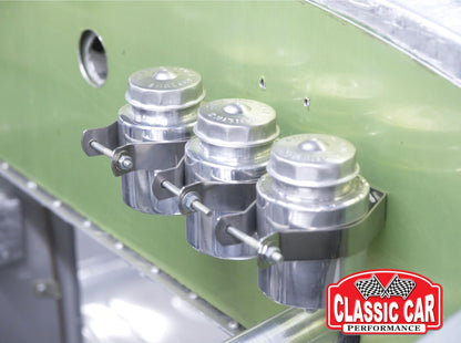 Brake Reservoir Tank and Mounting Strap - Single Supply (Classic OEM Style - Compact)