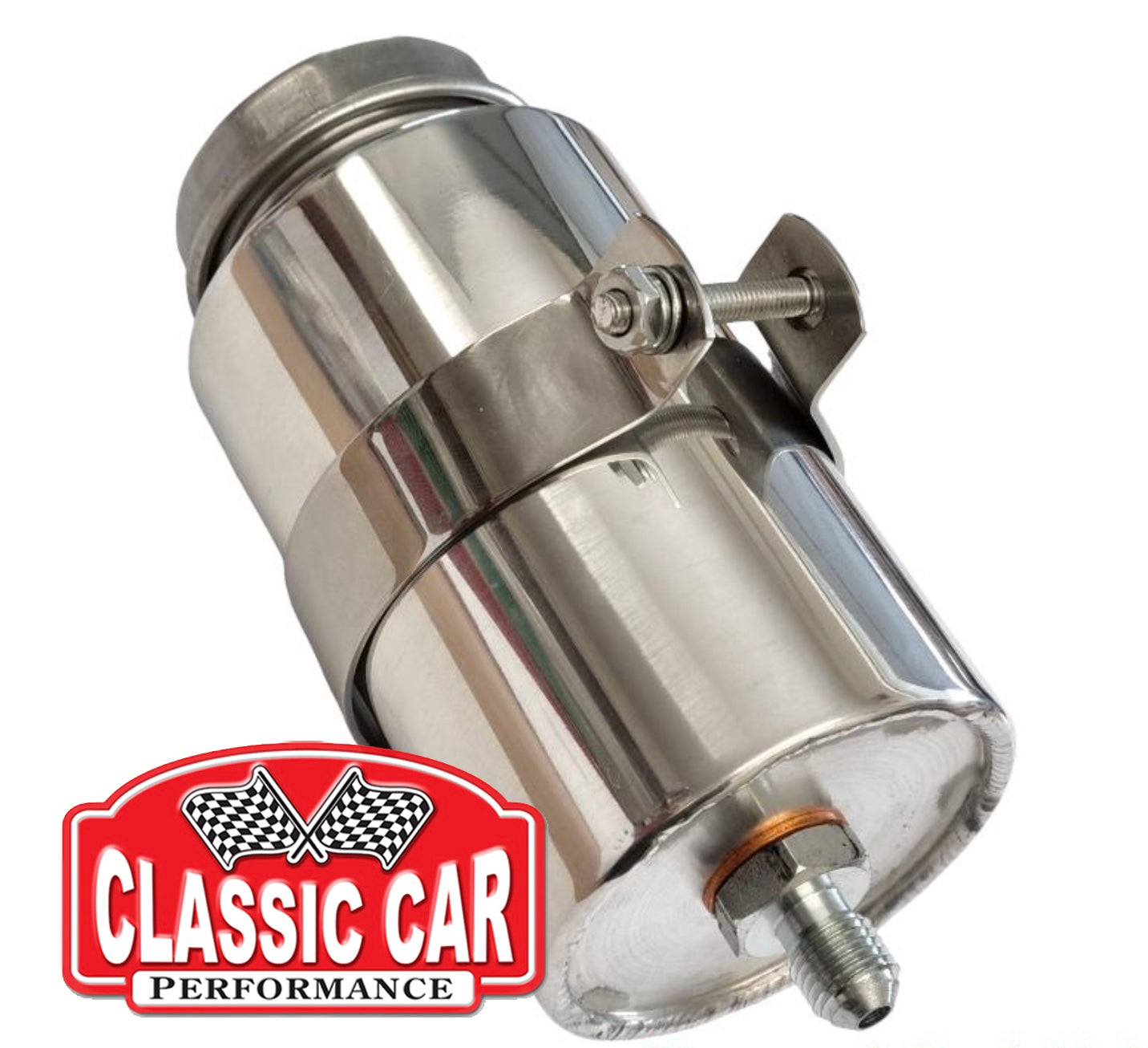 Brake Reservoir Tank and Mounting Strap - Single Supply