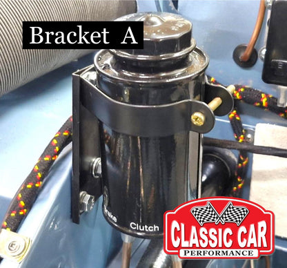 Brake Reservoir Tank and Mounting Strap - Single Supply (Classic OEM Style - Compact)