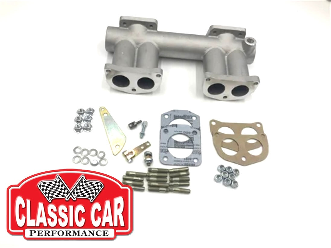 MGA MGB - Crossflow Intake Manifold and Linkage - SU Carbs