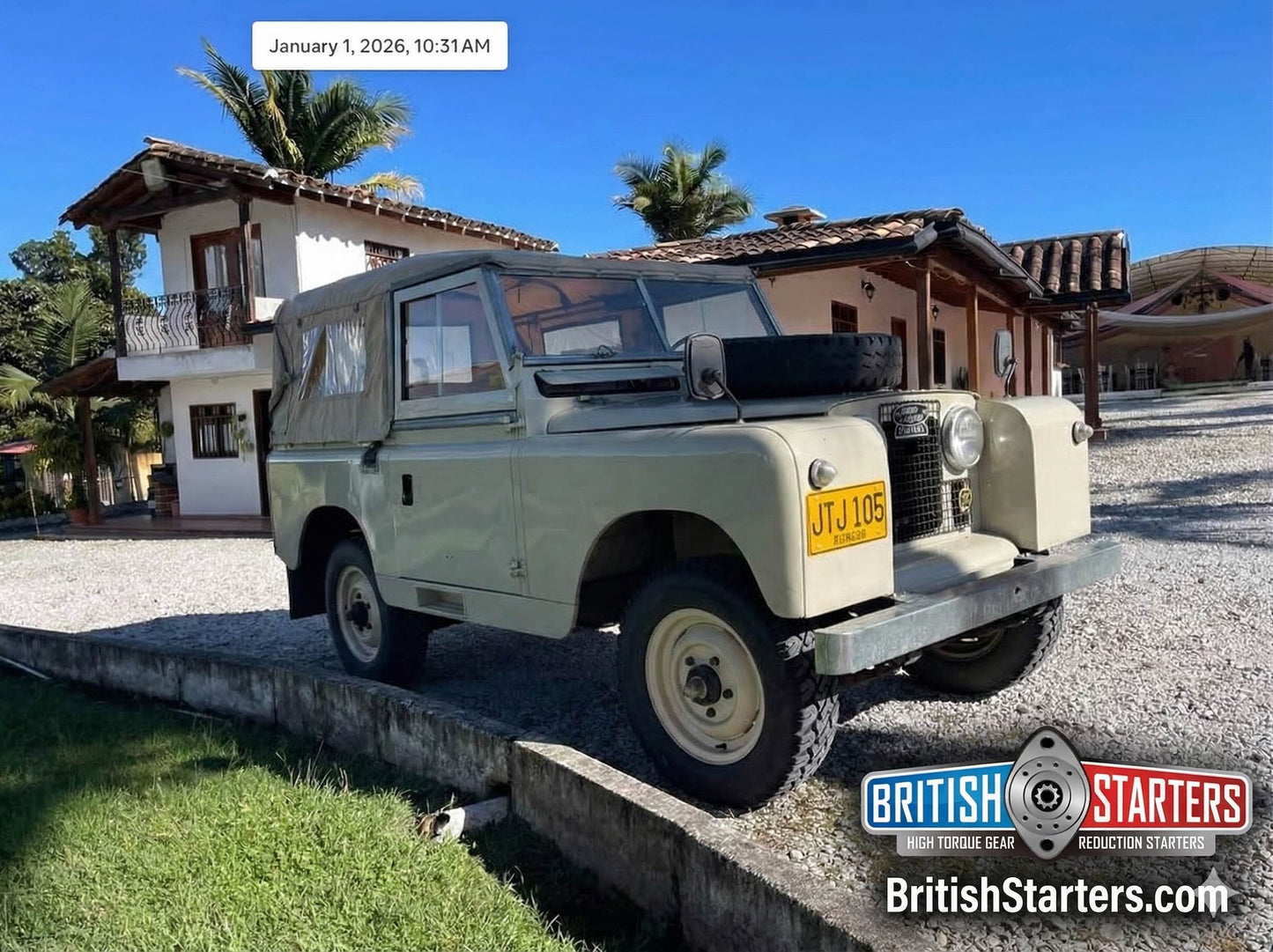 Land Rover Series 2, 2a, 3  - High Torque Starter