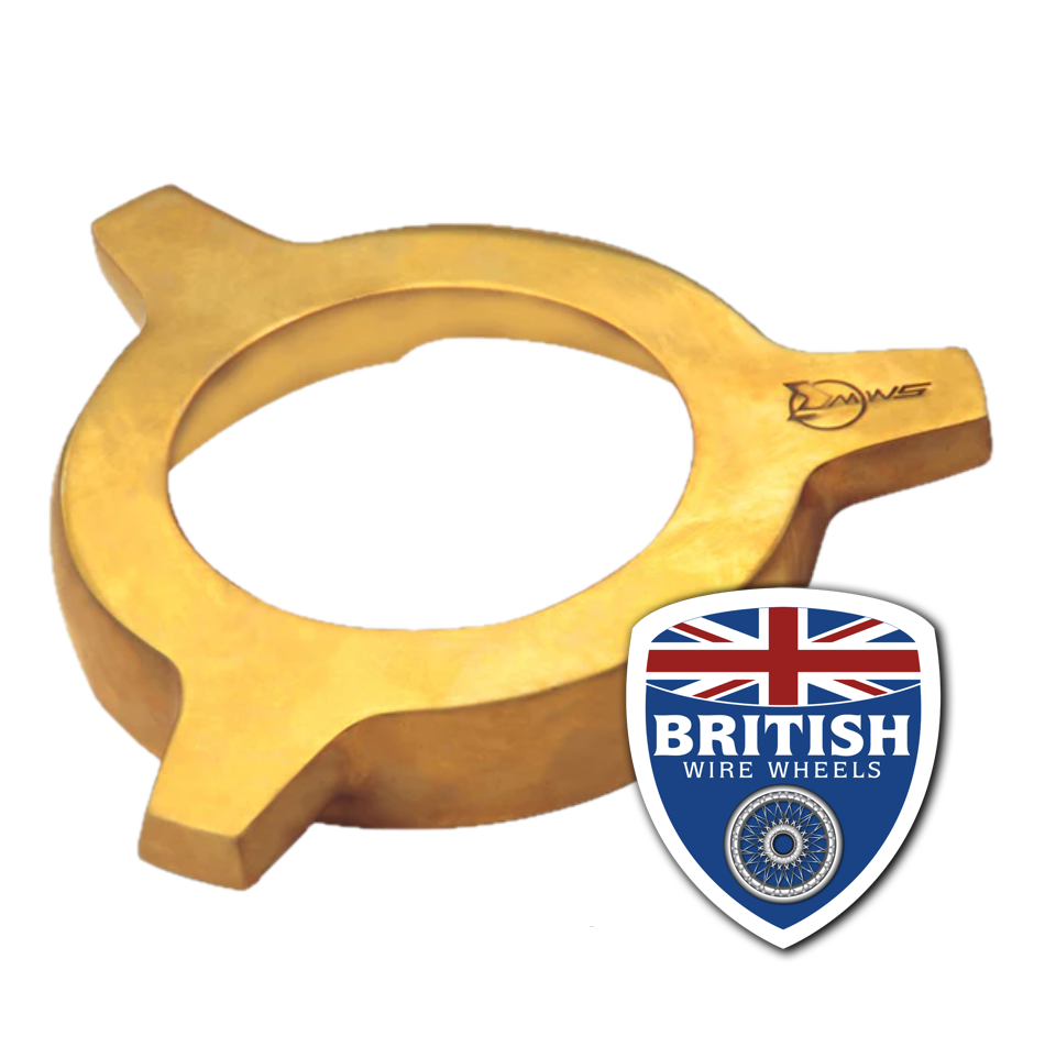 52mm Federal Brass Spanner Jaguar 52mm British Wire Wheel