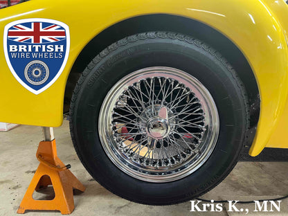 15x5.5 Center Lace Tubeless - Triumph / MGA / MGB / Austin Healey MWS