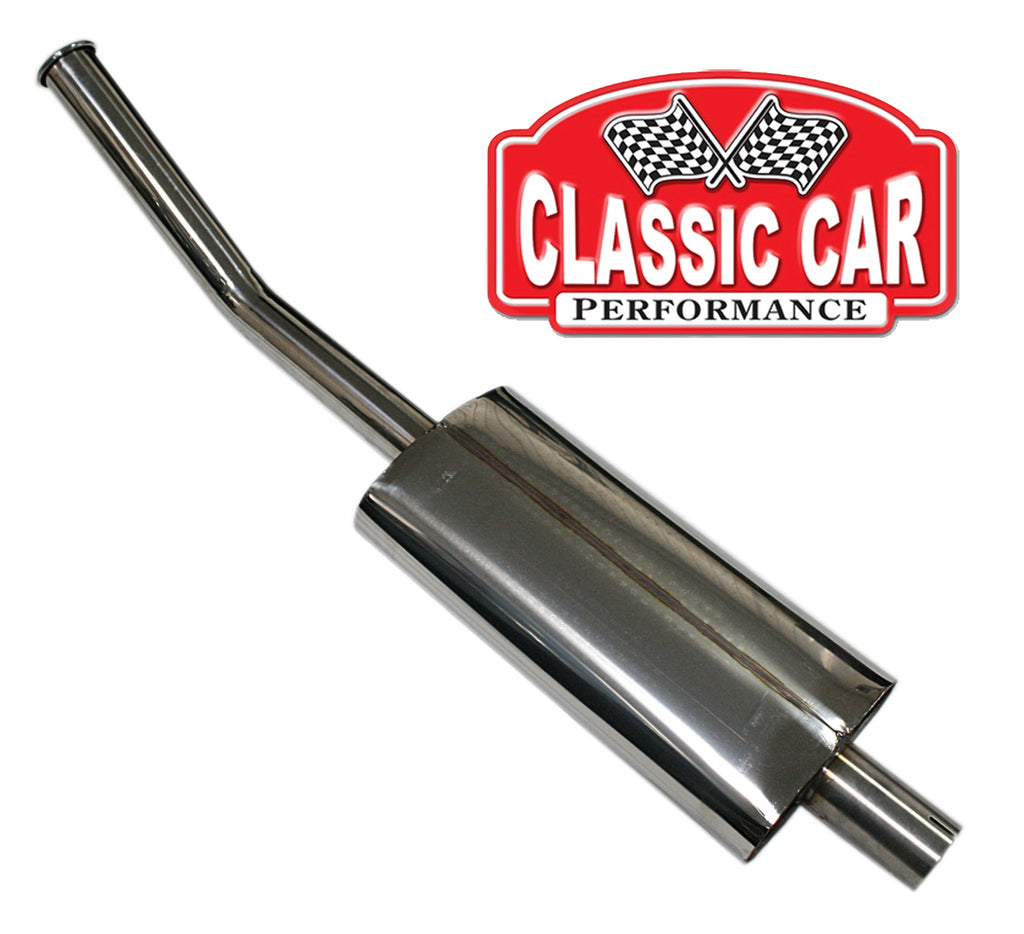 Triumph TR6 Stainless Steel Exhaust Silencer and Mounting Kit Classic
