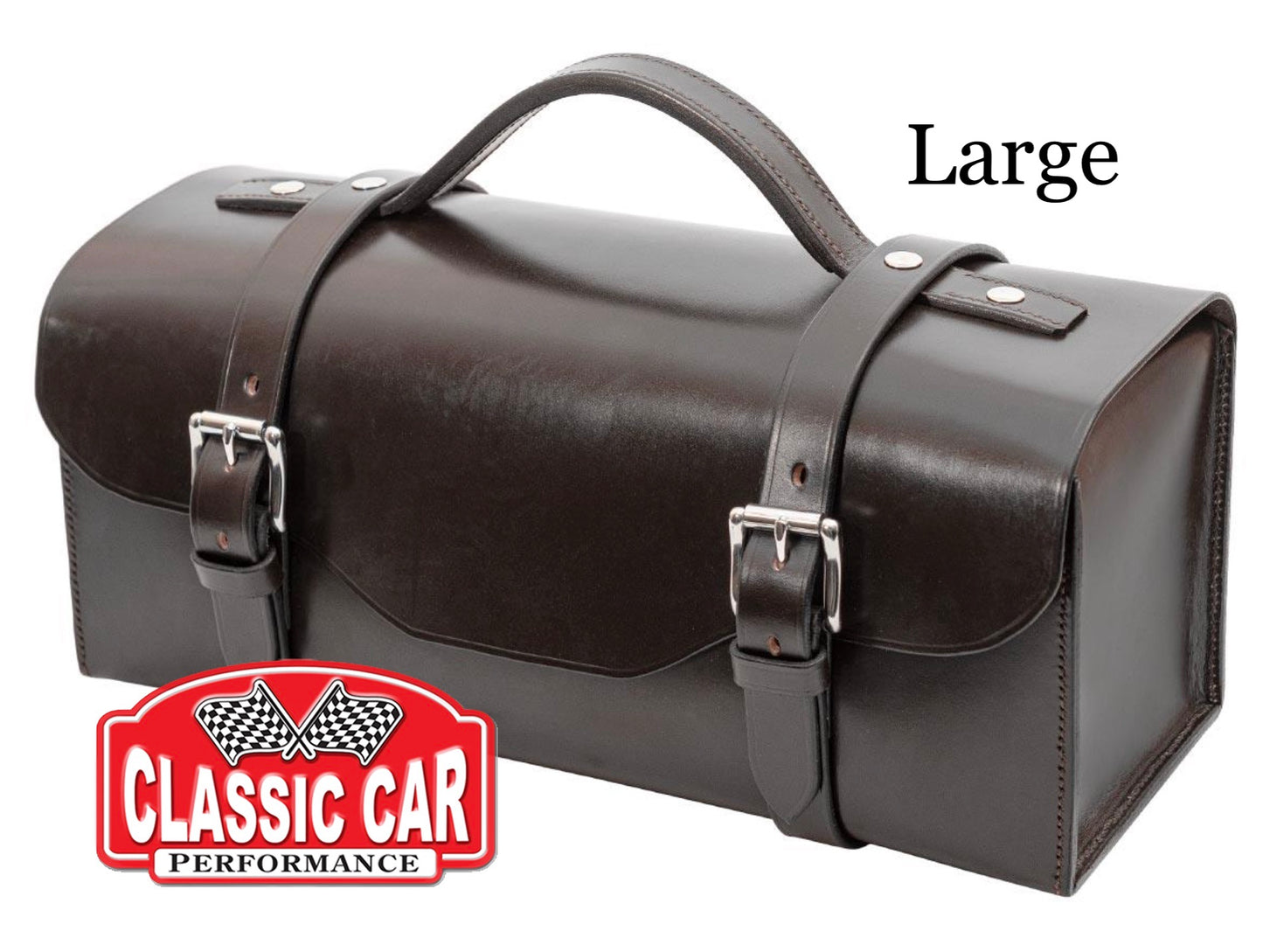 English Bridle Leather Tool Bag - Hand Sewn