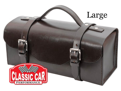 English Bridle Leather Tool Bag - Hand Sewn