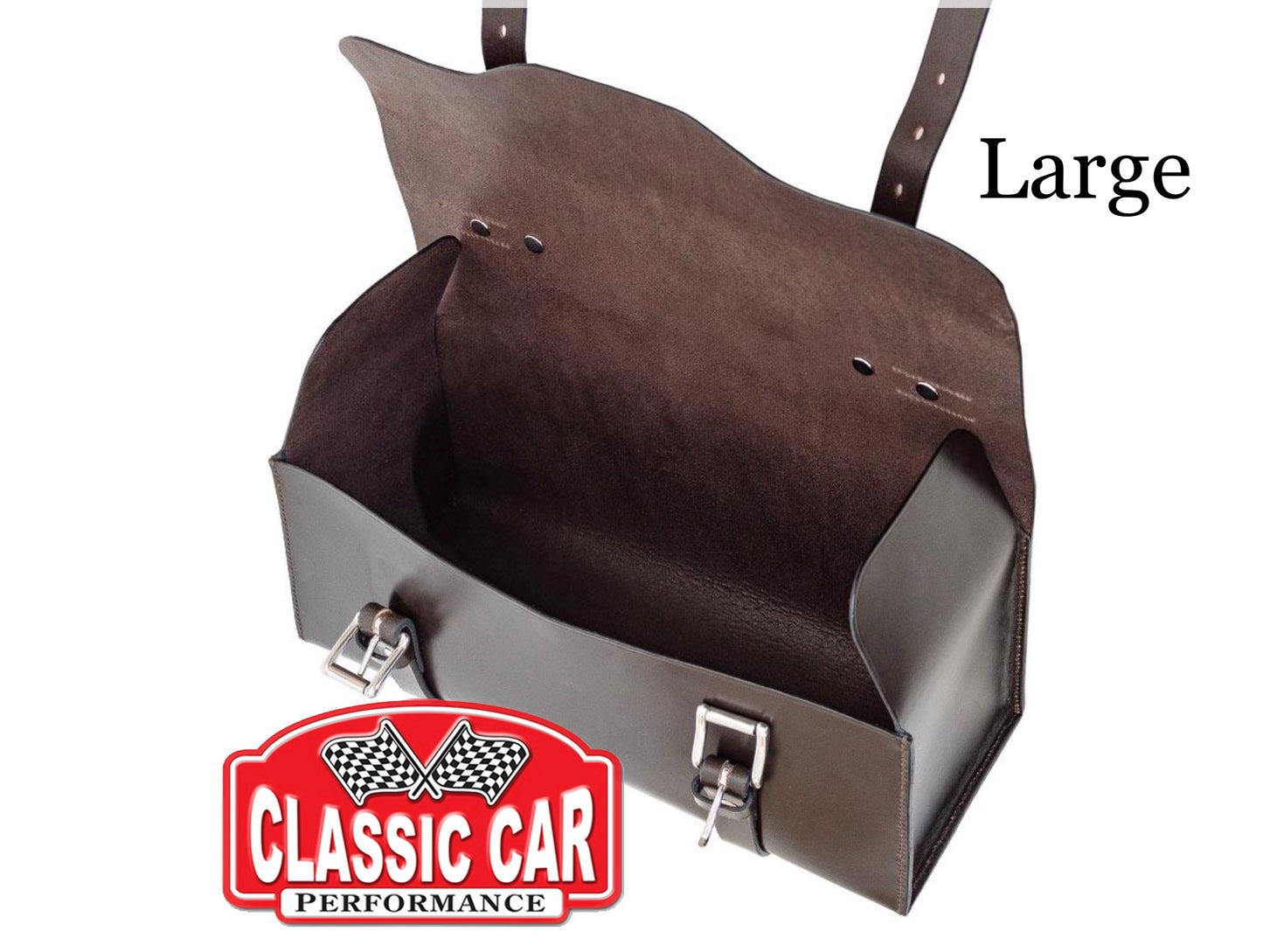 English Bridle Leather Tool Bag - Hand Sewn