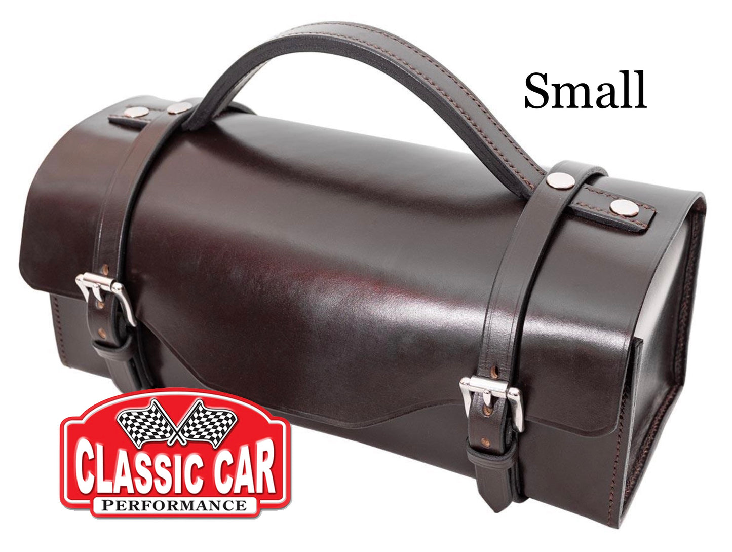 English Bridle Leather Tool Bag - Hand Sewn