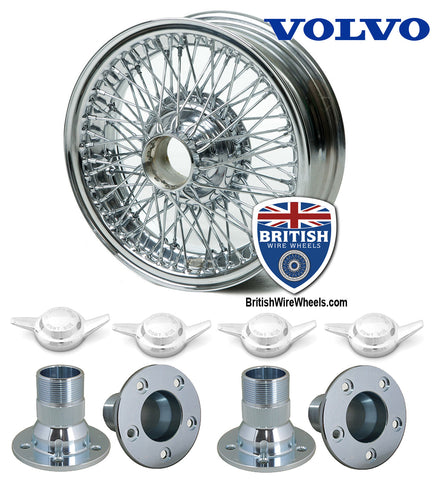 Volvo p1800 Amazon 122 Wire Wheel Conversion Kit