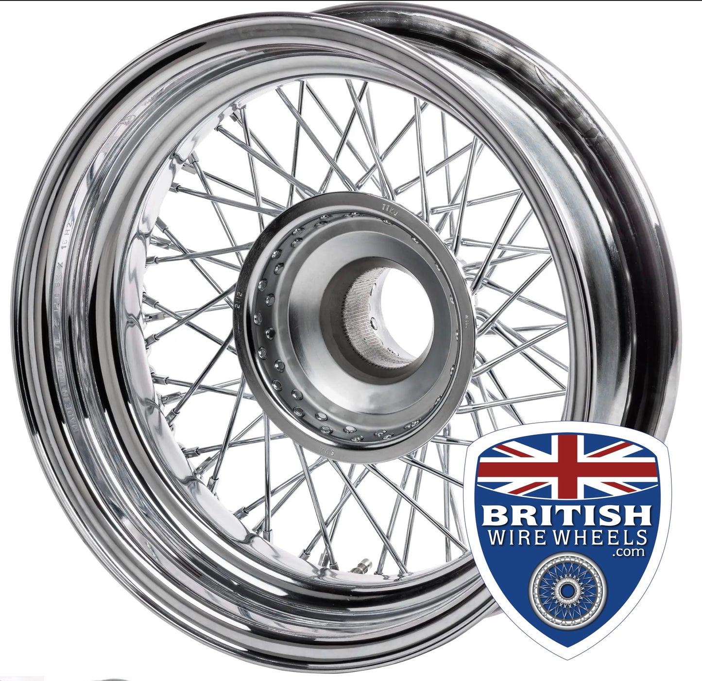 16"x4.5"  56 spoke  Wire Wheel TUBELESS - AC Ace / Aceca / Bristol MWS
