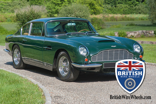 Aston Martin DB6 center lace wire wheels British wire wheels