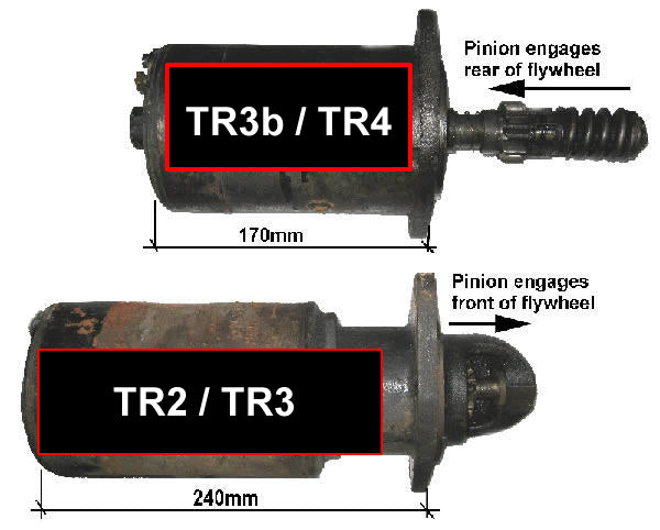Morgan Plus 4  (TR2/TR3 Drivetrain) - High Torque Starter