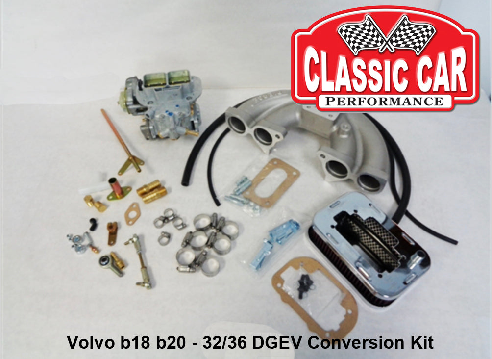 Volvo b18 b20 - 32/36 DGEV Weber Carb Conversion Kit - Electric Choke