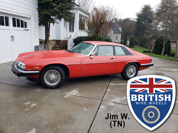 Jaguar XJ Bolt On Stainless Steel Wire Wheel. 